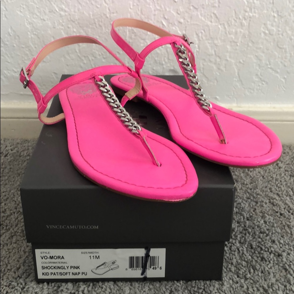 Vince Camino Hot Pink Sandals size 11
